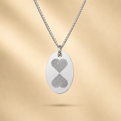 VINGERPRINT 2 HARTJES KETTING
