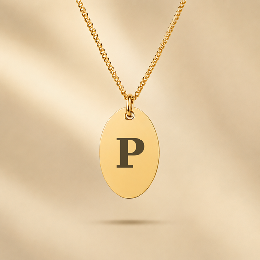 INITIAAL OVAAL KETTING