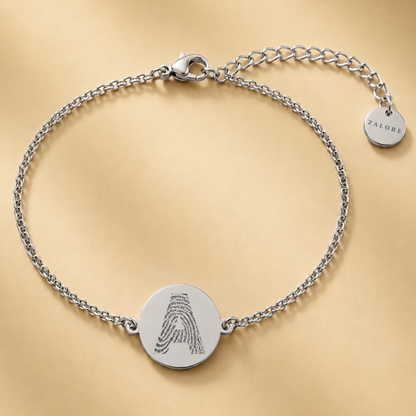 VINGERAFDRUK LETTER MUNT ARMBAND