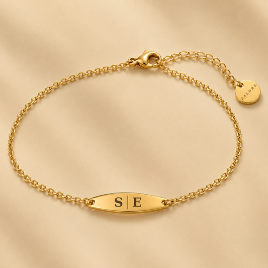 INITIALEN OVAAL ARMBAND