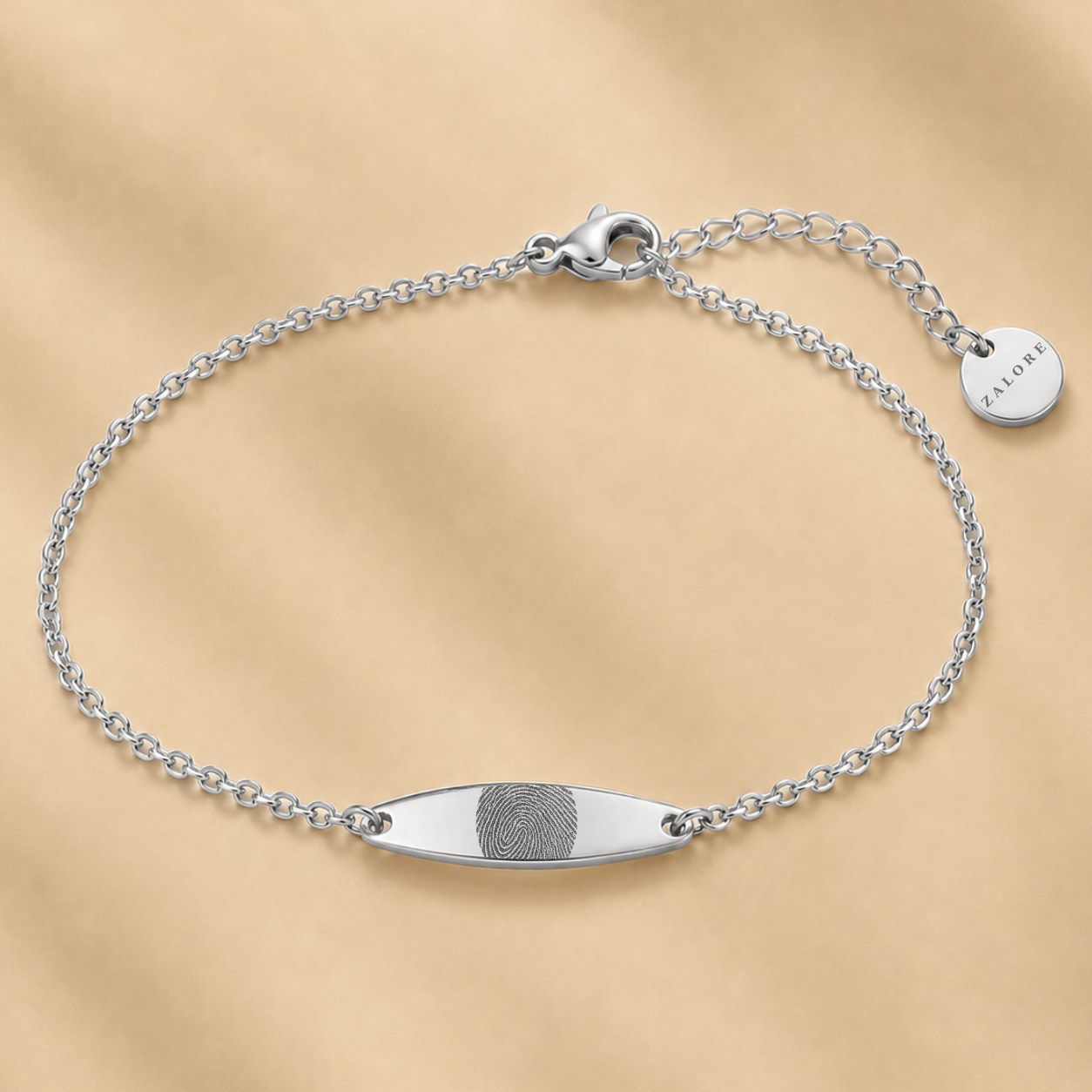 VINGERAFDRUK OVAAL BALKJE ARMBAND