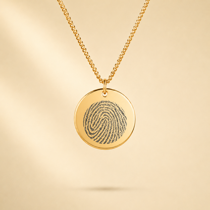 VINGERAFDRUK MUNT KETTING