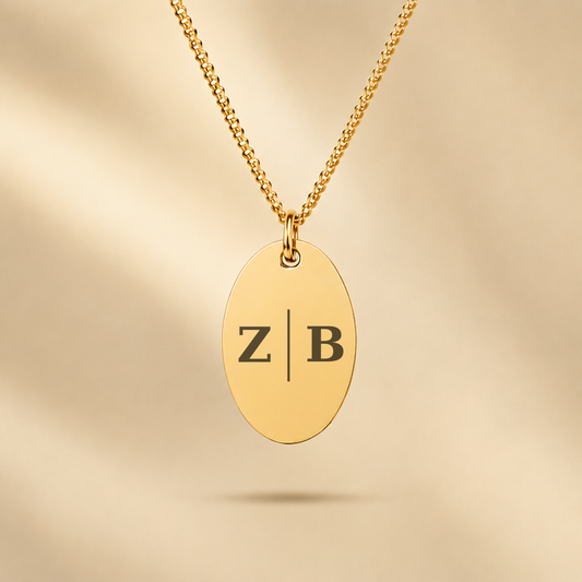 INITIALEN OVAAL KETTING