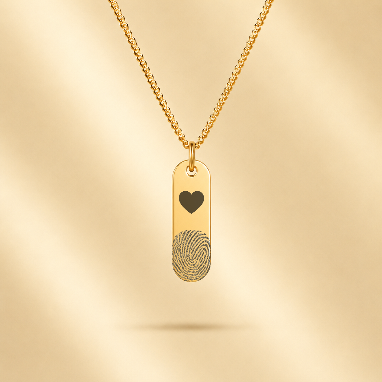VINGERAFDRUK STAAFJE KETTING