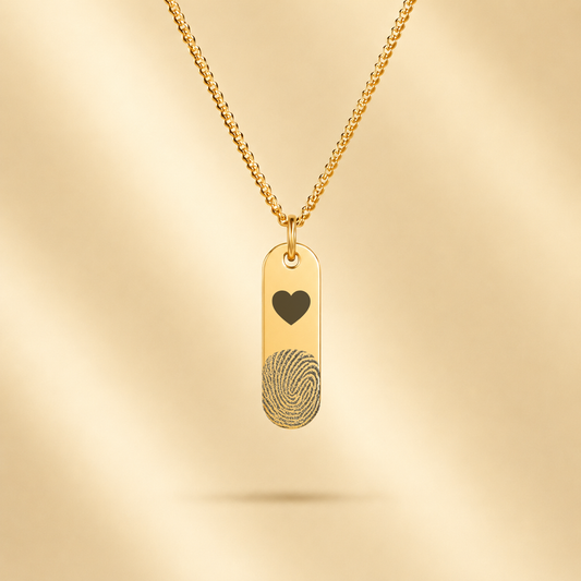 VINGERAFDRUK STAAFJE KETTING