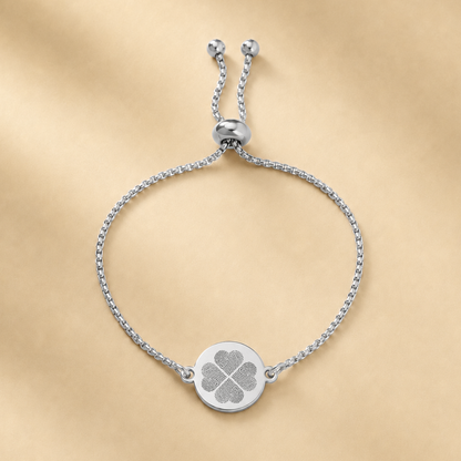 FAMILIE VINGERAFDRUK MUNT VERSTELBARE ARMBAND