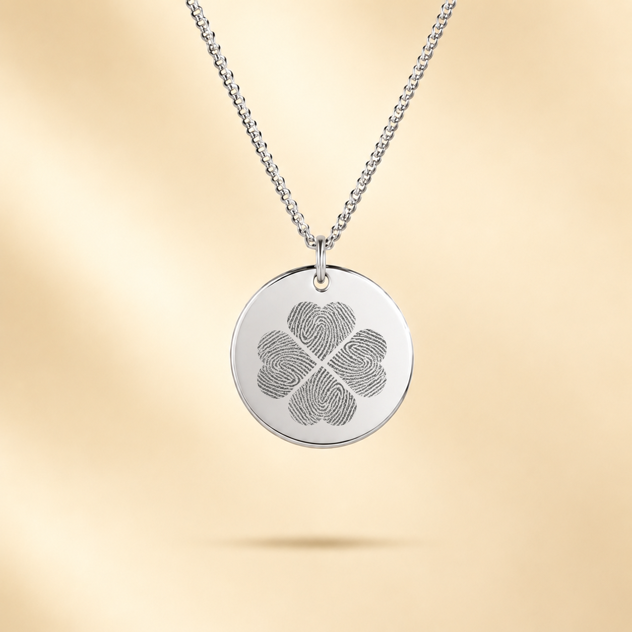 FAMILIE VINGERAFDRUK MUNT KETTING