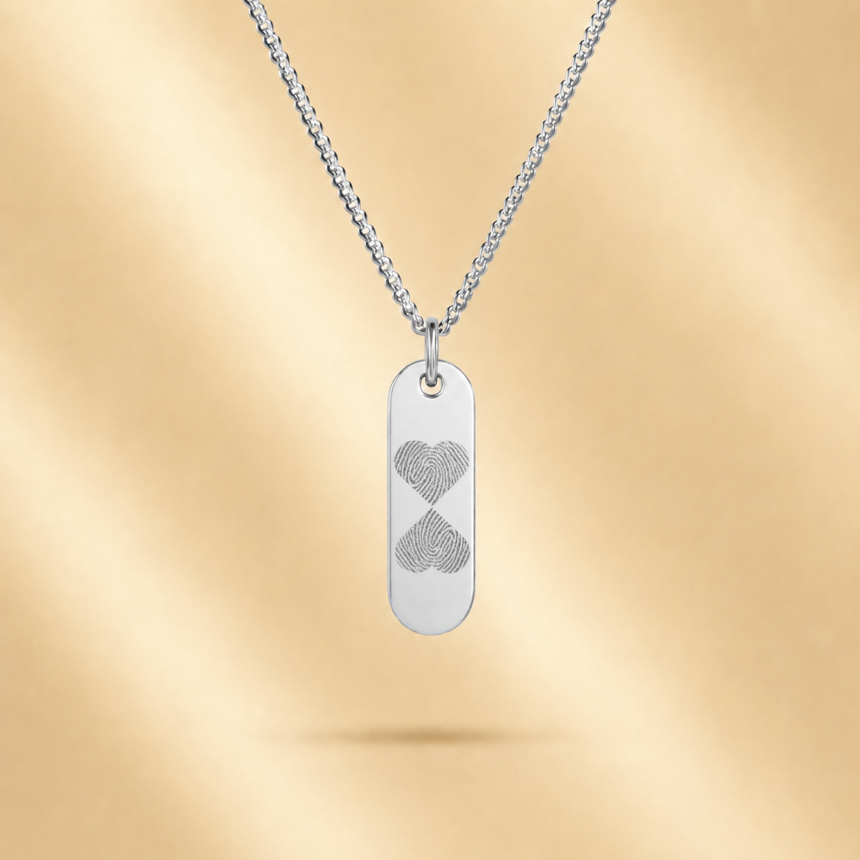 TWEE VINGERAFDRUKKEN STAAFJE KETTING