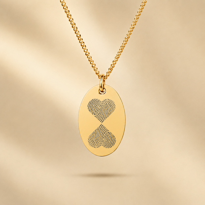 VINGERPRINT 2 HARTJES KETTING