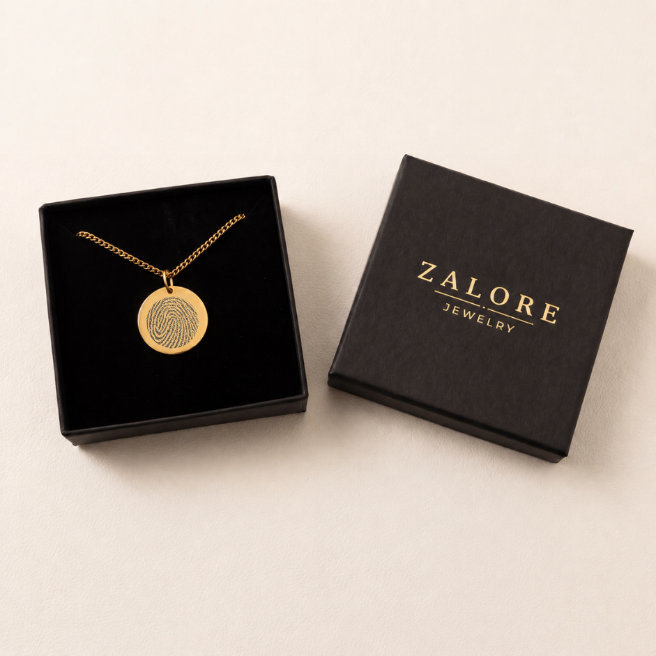 VINGERAFDRUK MUNT KETTING
