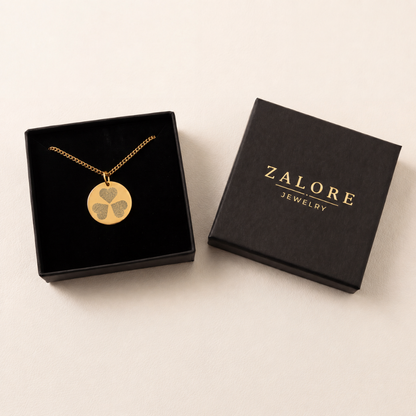 DRIE VINGERAFDRUKKEN MUNT KETTING