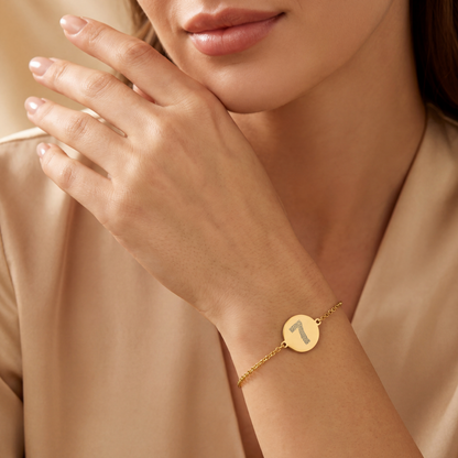 VINGERAFDRUK CIJFER MUNT ARMBAND